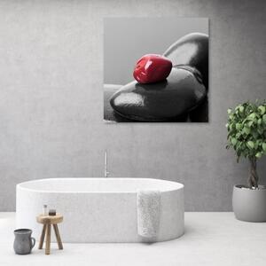 Obraz na plátně, Zen Spa Red Stone - 30x30 cm