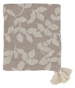 Prehoz z recyklovanej bavlny Aix Latte/Cream 130 × 150 cm