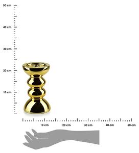 DekorStyle Svietnik Rita 20 cm zlatý