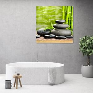 Obraz na plátně, Kameny opouští lázně Zen - 30x30 cm