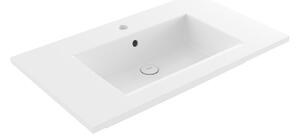 BOCCHI Milano - Umývadlo na skrinku s prepadom, 815x475 mm, biela lesklá