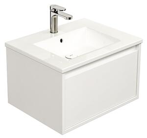 BOCCHI Milano - Skrinka pod umývadlo, 620x475 mm, biela lesklá