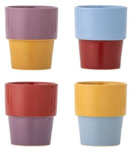 Keramický hrnček Ewan Multi Bright 150 ml – sada 4 ks