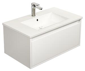 BOCCHI Milano - Skrinka pod umývadlo, 820x475 mm, biela lesklá