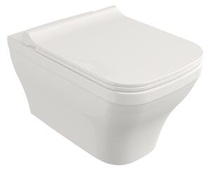 BOCCHI Firenze - WC závesné 535x340 mm, rimless + sedátko slim Soft Close - SET, biela lesklá