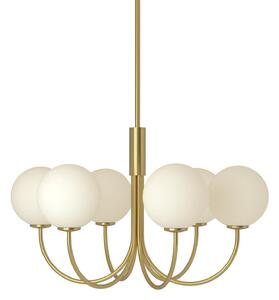 Lustre Herstal, BALLON, stmievateľné, Zlatá / Mosadz, Obývacia izba, Kov, Dizajnový