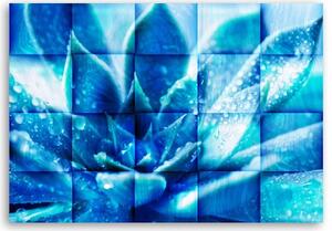 Obraz na plátně, Modrý květ - 60x40 cm