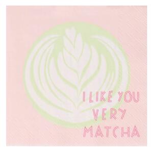 Papierové obrúsky I like you very Matcha – sada 20 ks