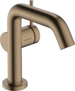 Hansgrohe Tecturis S - Páková umývadlová batéria 110 Fine CoolStart EcoSmart+ bez odtokovej súpravy, kartáčovaný bronz 73321140