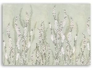 Obraz na plátně, Malé květiny na pozadí zdi - 60x40 cm