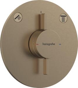 Hansgrohe DuoTurn S - Batéria pod omietku pre 2 spotrebiče, kartáčovaný bronz 75418140