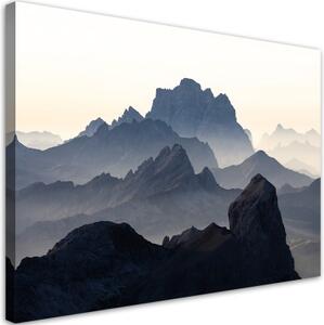 Obraz na plátně, Skalnatá krajina hor - 90x60 cm