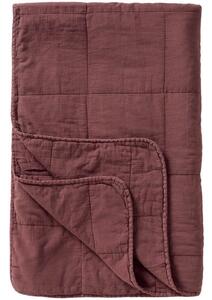 Prešívaný prehoz Vintage Dusty Plum 130 × 180 cm