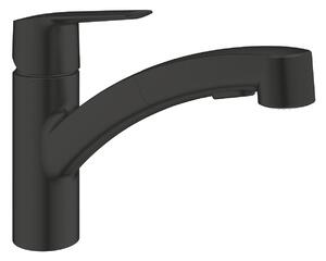 GROHE Start - Páková drezová batéria s výsuvnou sprchou, čierna matná 303072431