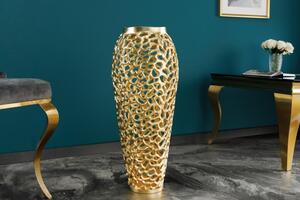 Váza Abstract Leaf 90cm zlatá