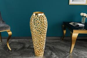 Váza Abstract Leaf 65cm zlatá
