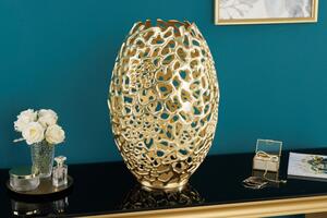 Váza Abstract Leaf 50cm zlatá