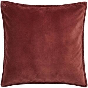 Zamatový obal na vankúš Dusty Plum 52 × 52 cm