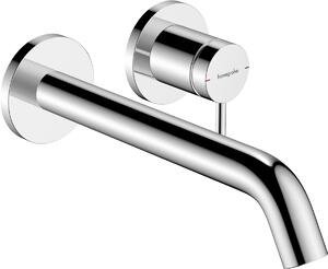 Hansgrohe Tecturis S - Páková umývadlová batéria EcoSmart+ pod omietku s výtokom 225 mm, chróm 73351000
