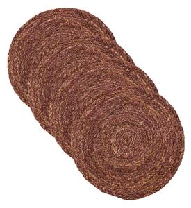 Prestieranie z kukuričného šúpolia Circle Rose Taupe – sada 4 ks