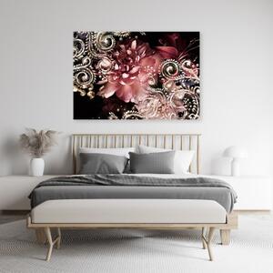 Obraz na plátně, Květina pivoňky a lily - 60x40 cm