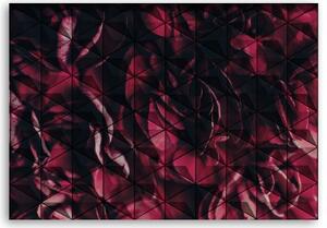 Obraz na plátně, Červená geometrická abstrakce - 60x40 cm