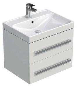 Kúpeľňová skrinka s umývadlom SAT Cube Way 60x53x46 cm dub Hickory mat CUBE46602BIBRE