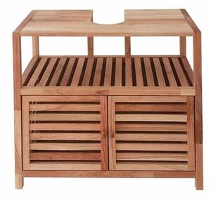 Kúpeľňová skrinka pod umývadlo Naturel Home 67,5x63x35,5 cm orech mat HOMEUM