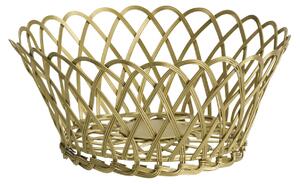 Kovový košík Antique Brass Ø 20 cm