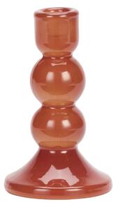 Sklenený svietnik Red 15 cm