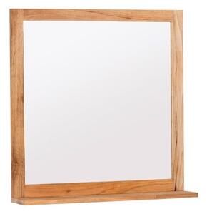 Zrkadlo s poličkou Naturel Home 60x61,5 cm orech HOMEZRC