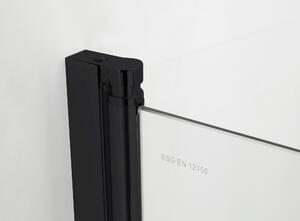 Hagser Anke vaňová zástena 70 cm jednodielny čierna matné/číre sklo HGR50000023