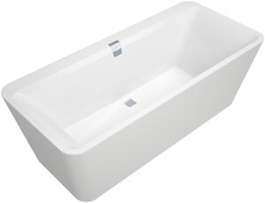 Villeroy & Boch Squaro Edge 12 Duo - Vaňa do priestoru 1800x800 mm, vrátane odpadu a prepadu, alpská biela UBQ180SQE7PDV-01