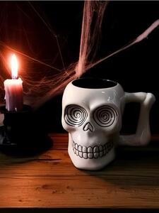 Sinsay - Hrnček s halloweenskym motívom - biela