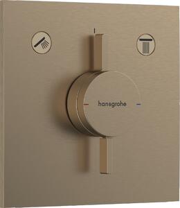 Hansgrohe DuoTurn E - Batéria pod omietku pre 2 spotrebiče, kartáčovaný bronz 75417140