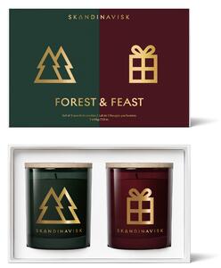 Dárkový set svíček FOREST & FEAST – 2 × 65 g