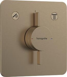Hansgrohe DuoTurn Q - Batéria pod omietku pre 2 spotrebiče, kartáčovaný bronz 75414140