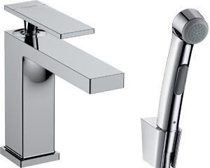 Hansgrohe Tecturis E - Páková umývadlová batéria 110 s ručnou sprchou Bidette, chróm 73210000