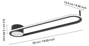 Eglo 902151-LED Stropné svietidlo COLLECORVINO LED/24W/230V 2700/4000/6500K čierna