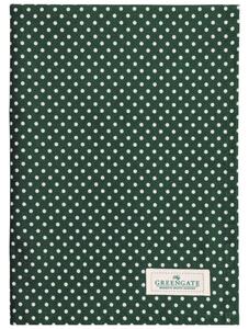 Bavlnená utierka Dotty Dark Green