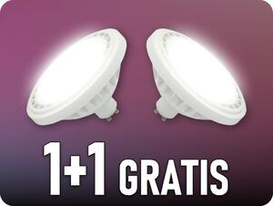 Spectrum LED LED žiarovka AR111, GU10, 10W, 1100LM, 40°, 1+1 zadarmo! Farba svetla: Denná biela