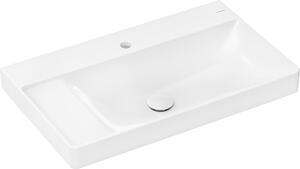 Hansgrohe Xelu Q - Umývadlo 800x480 mm SmartClean s odkladacou plochou vľavo s otvorom na batériu bez prepadu, biela 61030450