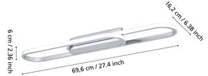 Eglo 902161 - LED stropné svietidlo CONIVARENA LED/20W/230V 2700/4000/6500K chróm