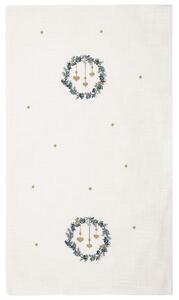 Stolový behúň s výšivkou Zelda White 45 × 140 cm