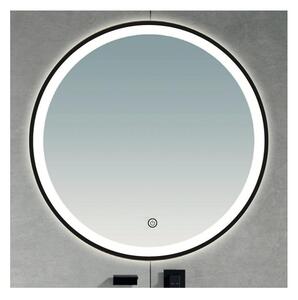 Brilagi - LED kúpeľňové zrkadlo ASTI LED/19W/230V 60 cm čierna IP44 CRI 90 stmievateľné + CCT