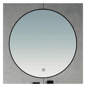 Brilagi-LED Kúpeľňové zrkadlo NOVARA LED/19W/230V 60 cm čierne IP44 CRI 90 stmievateľné + CCT