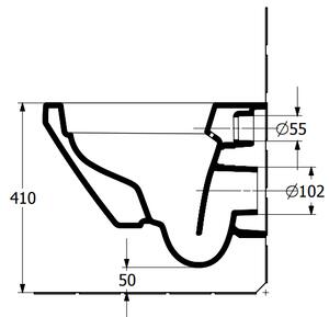Villeroy & Boch Architectura Combi-Pack - SET závesné WC TwistFlush[e³] + sedátko SoftClosing, alpská biela 4687CL01