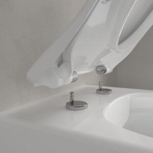 Villeroy Boch - Inštalačný systém ViConnect s WC tlačidlom a závesným WC 370x530 mm, SoftClose WC sedátko, DirectFlush