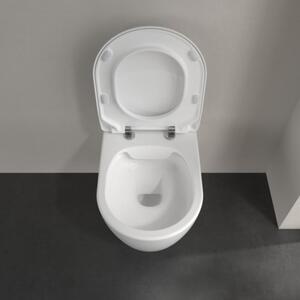 Villeroy Boch - Inštalačný systém ViConnect s WC tlačidlom a závesným WC 370x530 mm, SoftClose WC sedátko, DirectFlush