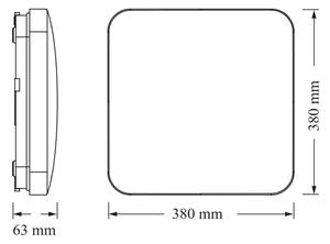Osram - LED stropné svietidlo CEILING SQUARE LED/36W/230V 4000K 38x38 cm biela